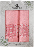 Набор полотенец Merzuka Daystar 50x90/70x140 / 11292 (розовый) - 
