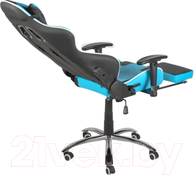 Кресло геймерское Меб-ФФ MF-6005 (черный/голубой)