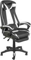 Кресло геймерское Меб-ФФ MF-6056 (черный/белый) - 