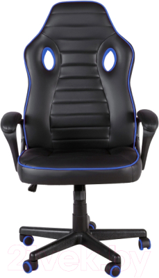 Кресло геймерское Меб-ФФ MF-3041 (черный/голубой)