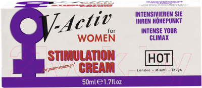 Изображение товара Лубрикант-крем HOT V-Active для женщин / 44536.07 (50мл)