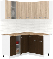 Готовая кухня Кортекс-мебель Корнелия Лира 1.5x1.4 (дуб сонома/венге/мадрид) - 