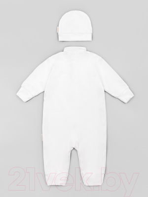 Комплект одежды для малышей Amarobaby Cell Bow / AB-OD22-C501B/33-74 (молочный, р.74)
