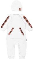 Комплект одежды для малышей Amarobaby Cell Keng / AB-OD22-C501K/33-68 (молочный, р.68) - 