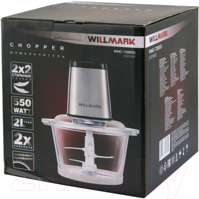 Изображение товара Измельчитель-чоппер Willmark WMC-7288SS (черный)