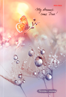 Записная книжка Проф-Пресс Капли росы / 80-6771 (80л) - 