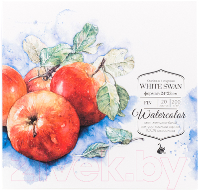 Альбом для рисования Малевичъ White Swan / 401441 (20л)