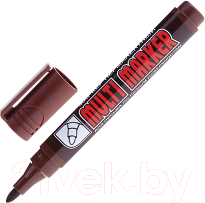 Маркер перманентный CrowN Multi Marker / CPM-800 (коричневый)