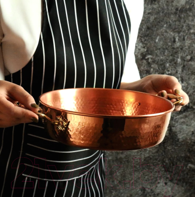 Изображение товара Таз Кольчугинский мельхиор Лист С95408/3 (3л)