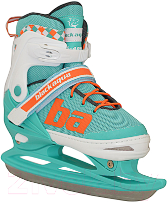Изображение товара Коньки раздвижные Black Aqua AS-408 (р-р 39-42, мятный/оранжевый)