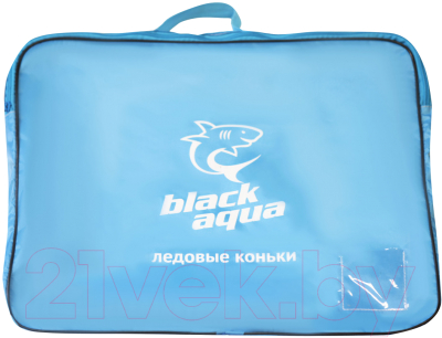 Изображение товара Коньки раздвижные Black Aqua AS-408 (р-р 35-38, темно-синий/зеленый)