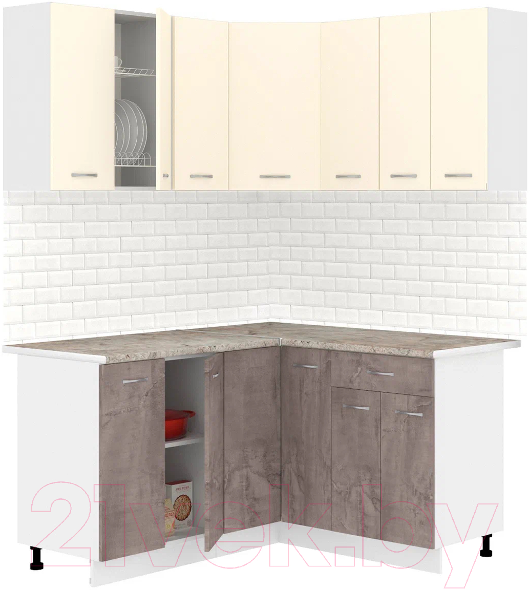 Кухонный гарнитур Кортекс-мебель Корнелия Лира 1.5x1.4