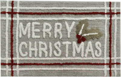 Коврик Arya Merry Christmas / 8680943222398 (50x80, серый)