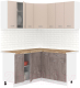 Кухонный гарнитур Кортекс-мебель Корнелия Лира 1.5x1.5 (капучино/оникс/мадрид) - 