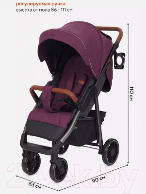 Детская прогулочная коляска Rant Vega 2023 / RA057 (фиолетовый)