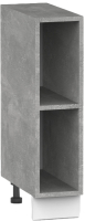 Шкаф-стол кухонный Интермебель Микс Топ ШСРЗ 850-32-200 межмодульный без столешницы (бетон) - 