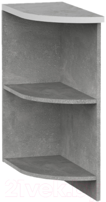 Угловое окончание для кухни Интермебель Микс Топ ШСРЗ 850-32-200 (бетон/мрамор лацио светлый)