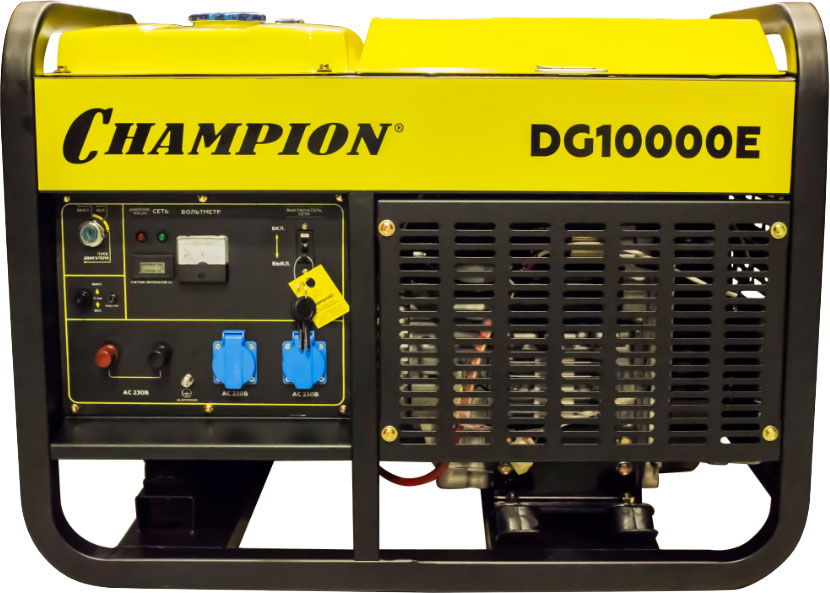 Дизельный генератор Champion DG10000E