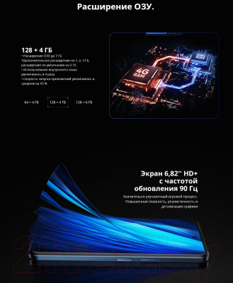 Изображение товара Смартфон Tecno Pova Neo 2 4GB/128GB / LG6n (Cyber Blue)