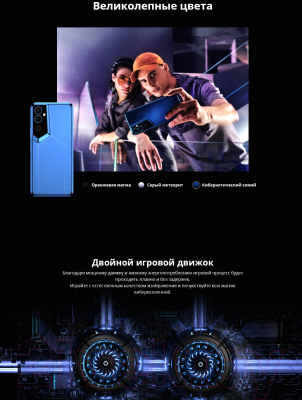 Изображение товара Смартфон Tecno Pova Neo 2 4GB/128GB / LG6n (Cyber Blue)