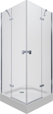 Душевой уголок Triton Дельта-Хром 90x90 (с поддоном) - 