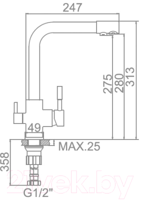 Смеситель Wisent W4355-3