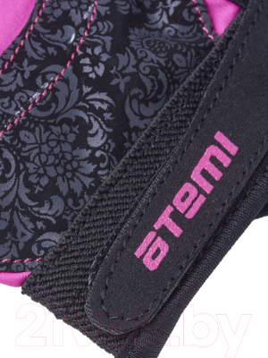 Перчатки для фитнеса Atemi AFG06P (S, черный/розовый)