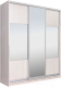 Миниатюра изображения товара Шкаф-купе Рэйгрупп 233 YYX Elgon РГ-07.06 (ясень снежный/хром)