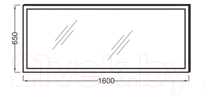 Зеркало Jacob Delafon Parallel EB1447-NF