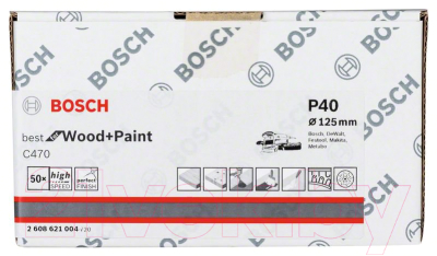 Набор шлифлистов Bosch 2.608.621.004 (50шт)
