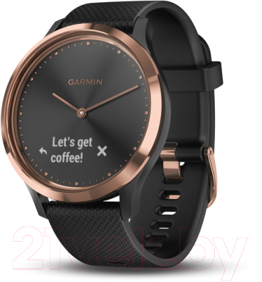 Умные часы Garmin Vivomove HR Sport / 010-01850-26 (розовое золото/черный)