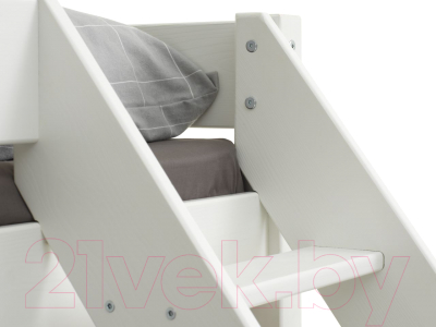 Двухъярусная кровать Mio Tesoro 90/140x200 (белый воск/массив сосны)