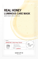 Маска для лица тканевая Some By Mi Real Honey Luminous Care Mask (20мл) - 