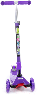 Самокат детский Полесье Со складной ручкой 0072C / 94445 (фиолетовый)