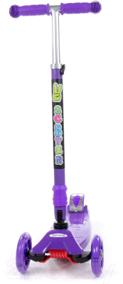 Самокат детский Полесье Со складной ручкой 0072C / 94445 (фиолетовый)