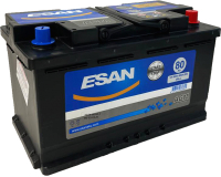 Автомобильный аккумулятор Esan AGM 80 R / L4 080 10B13 (80 А/ч) - 