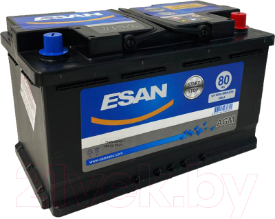 Автомобильный аккумулятор Esan AGM 80 R / L4 080 10B13 (80 А/ч)