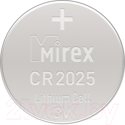 Батарейка Mirex CR2025 3V / 23702-CR2025-E1