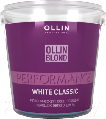 Порошок для осветления волос Ollin Professional Blond Классический белый (500г)