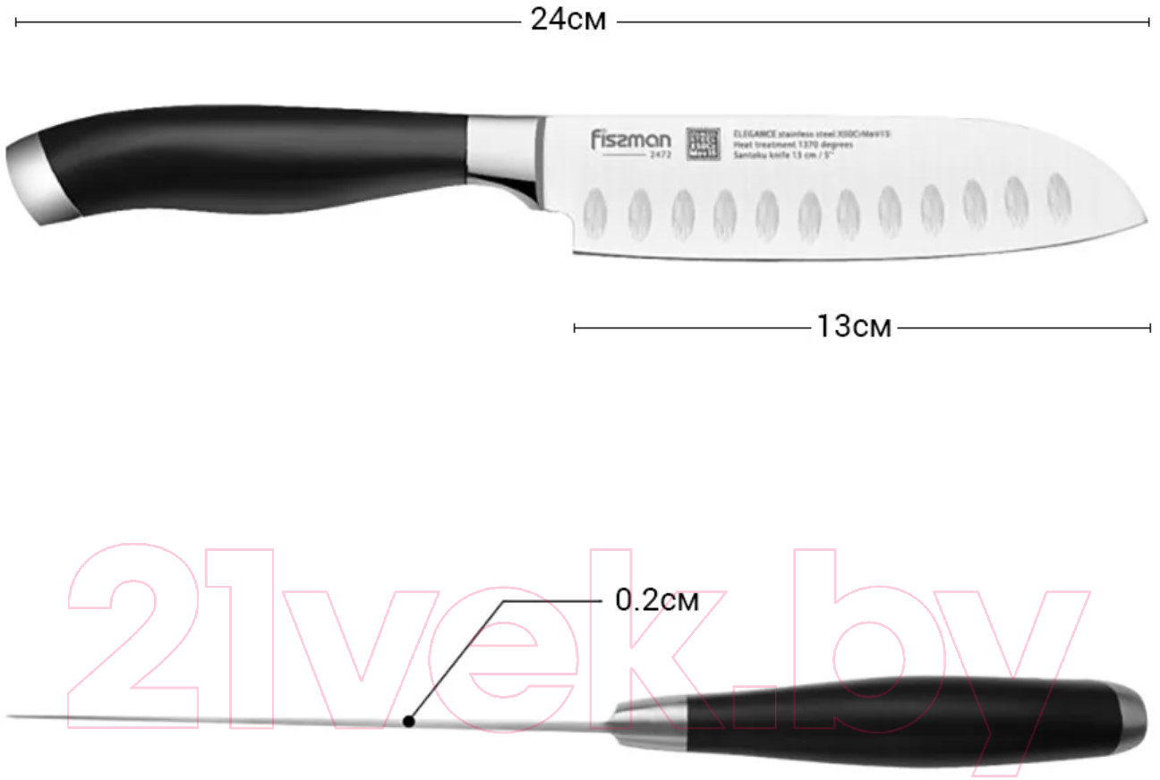 Нож Fissman Elegance 2472