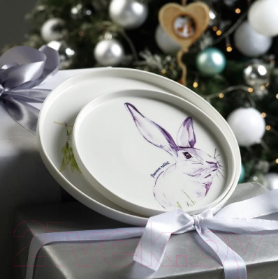 Тарелка закусочная (десертная) Fissman Provence Rabbit 13952