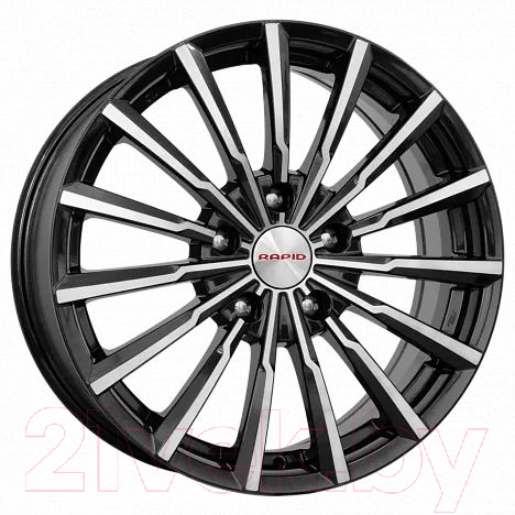 Литой диск K&K Акцент 17x7" 5x110мм DIA 67.1мм ET 51мм Алмаз черный