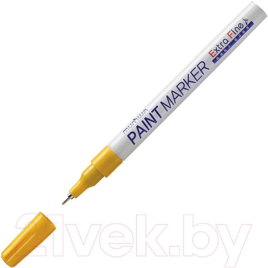 Маркер перманентный MunHwa Extra Fine Paint Marker / EFPM-08 (желтый)