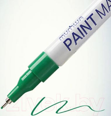 Маркер перманентный MunHwa Extra Fine Paint Marker / EFPM-04 (зеленый)