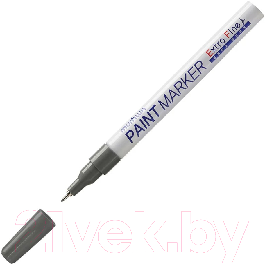 Маркер перманентный MunHwa Extra Fine Paint Marker / EFPM-06 (серебристый)