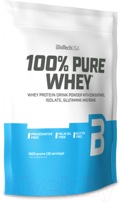 Протеин BioTechUSA 100% Pure Whey (1кг, малиновый чизкейк)