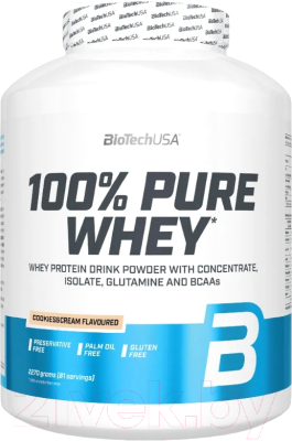 Протеин BioTechUSA 100% Pure Whey (2270г, печенье/крем)