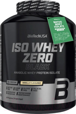 Протеин BioTechUSA Iso Whey Zero Black (2270г, ваниль)