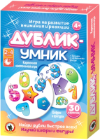 

Настольная игра Русский стиль, Дублик-умник Цифры и фигуры / RS-02484