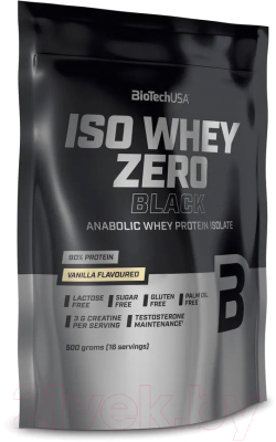 Протеин BioTechUSA Iso Whey Zero Black (500г, ваниль)